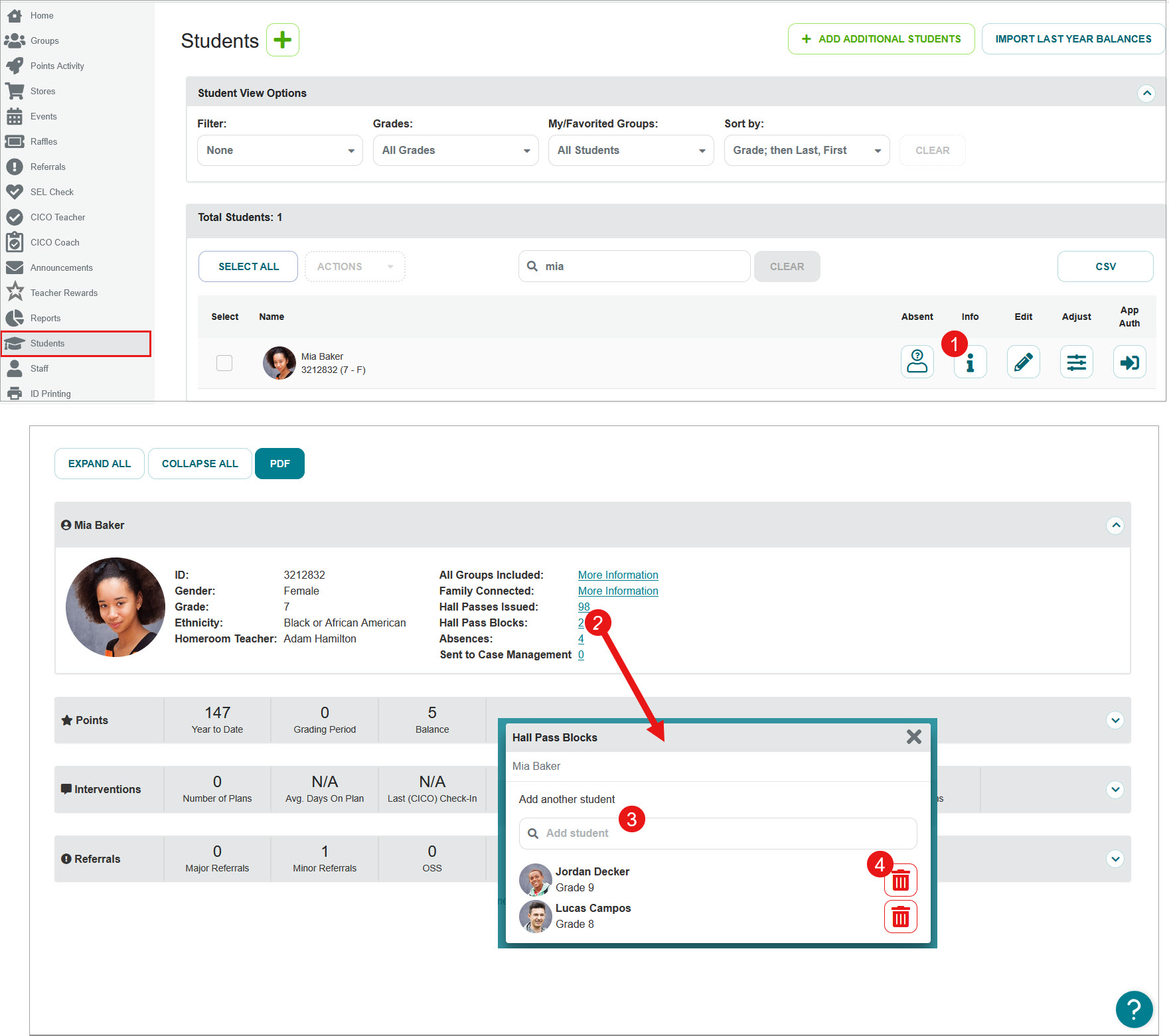 Pass Block Button Admin Setup - Hall Pass Plus - PBIS Rewards Support Center