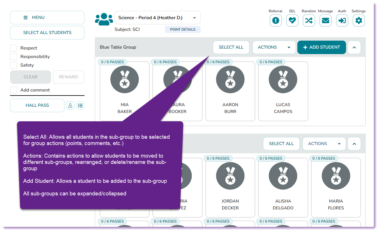 Sub-Group Tools